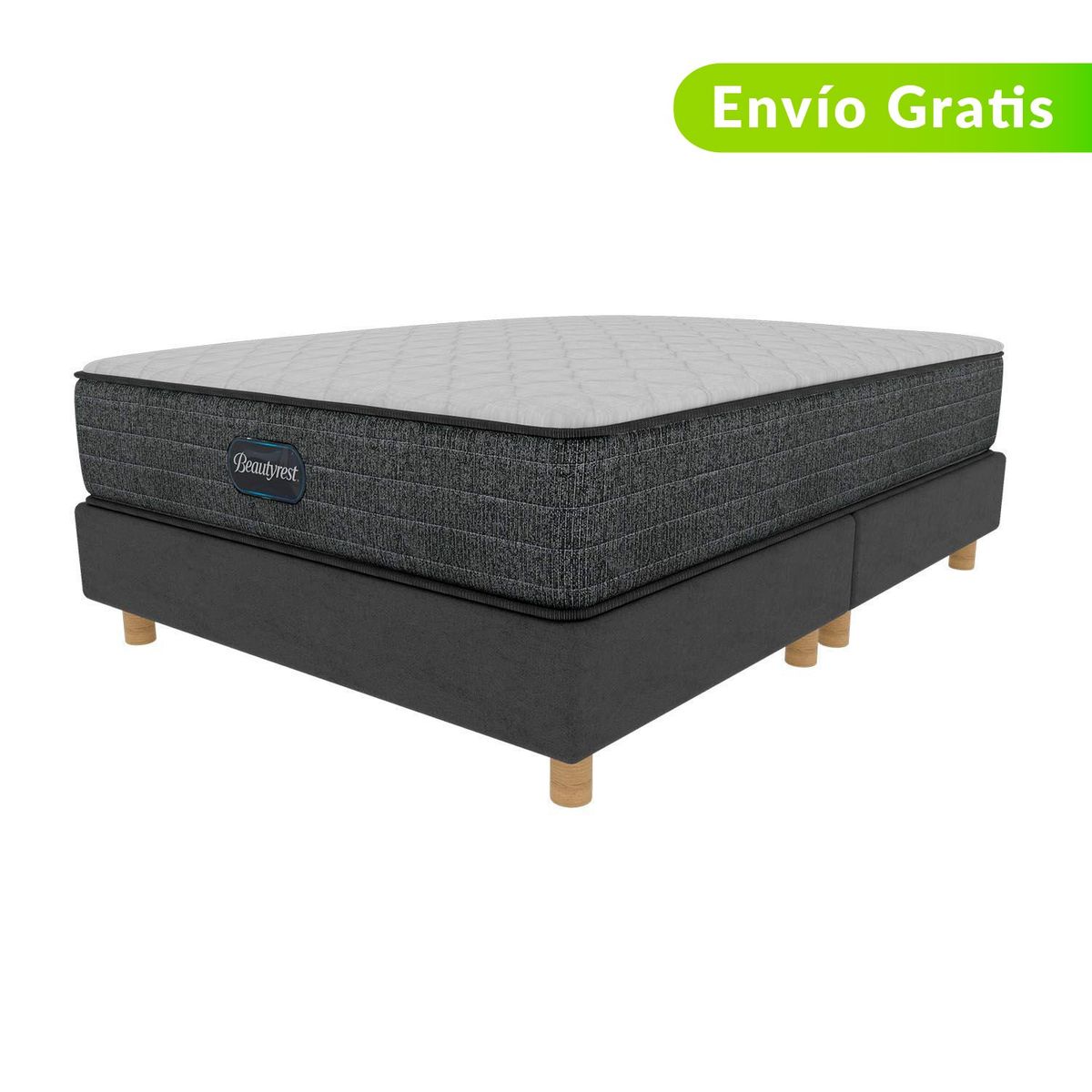 BEAUTYREST SIMMONS - Colchón con Base Cama Queen Select Firme Beautyrest
