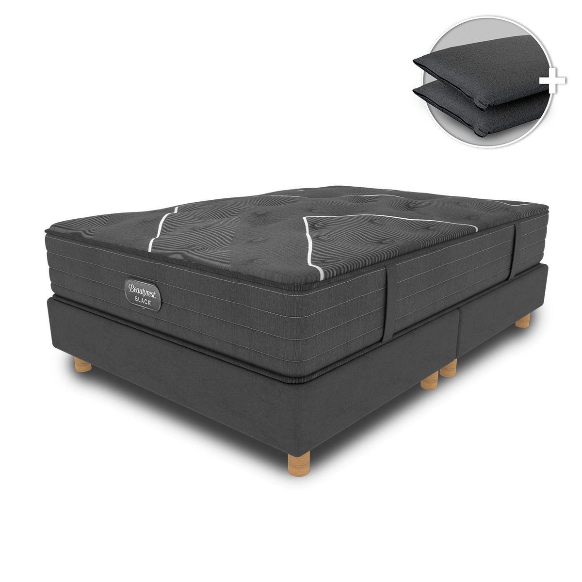 BEAUTYREST SIMMONS - Colchón con Base Cama Queen C-Class Intermedio Beautyrest