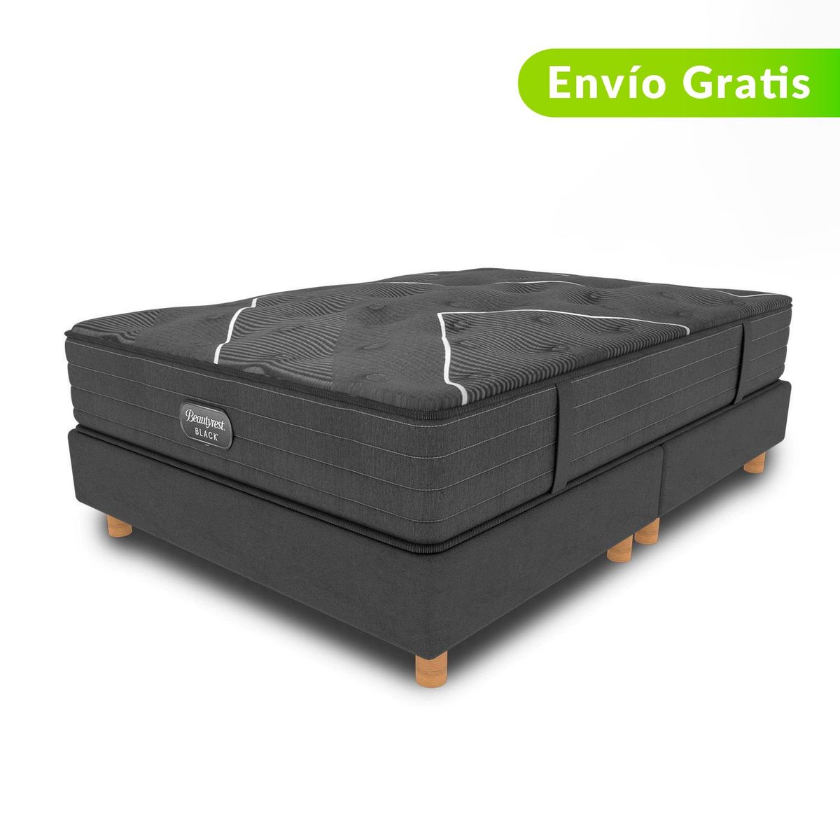BEAUTYREST SIMMONS - Colchón con Base Cama King C-Class Intermedio Beautyrest