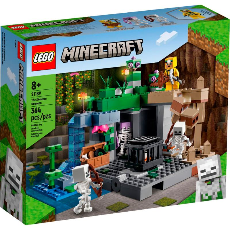 LEGO - Set de Lego MINECRAFT MAZMORRA ESQUELETO por 364 Piezas para mayores 8 años
