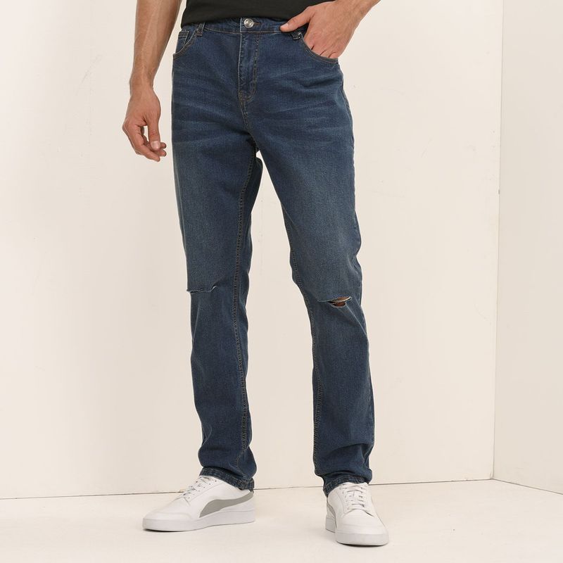 BEARCLIFF - Jean 5 Bolsillos para Hombre Skinny Bearcliff