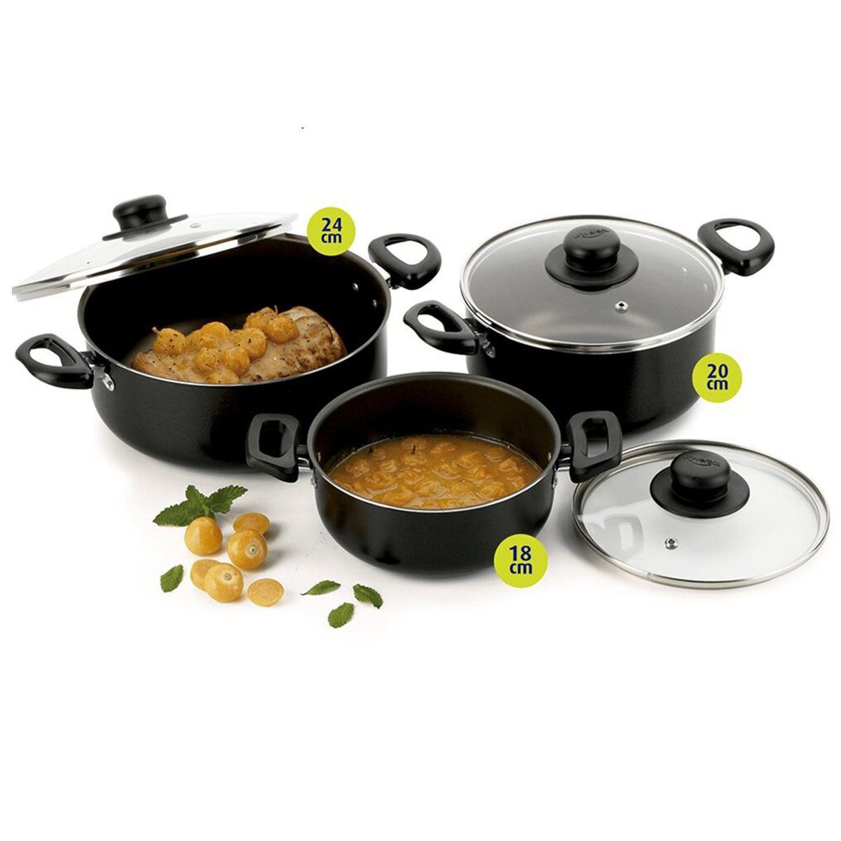 UNIVERSAL - Batería De Cocina Universal Antiadherente 6 Piezas