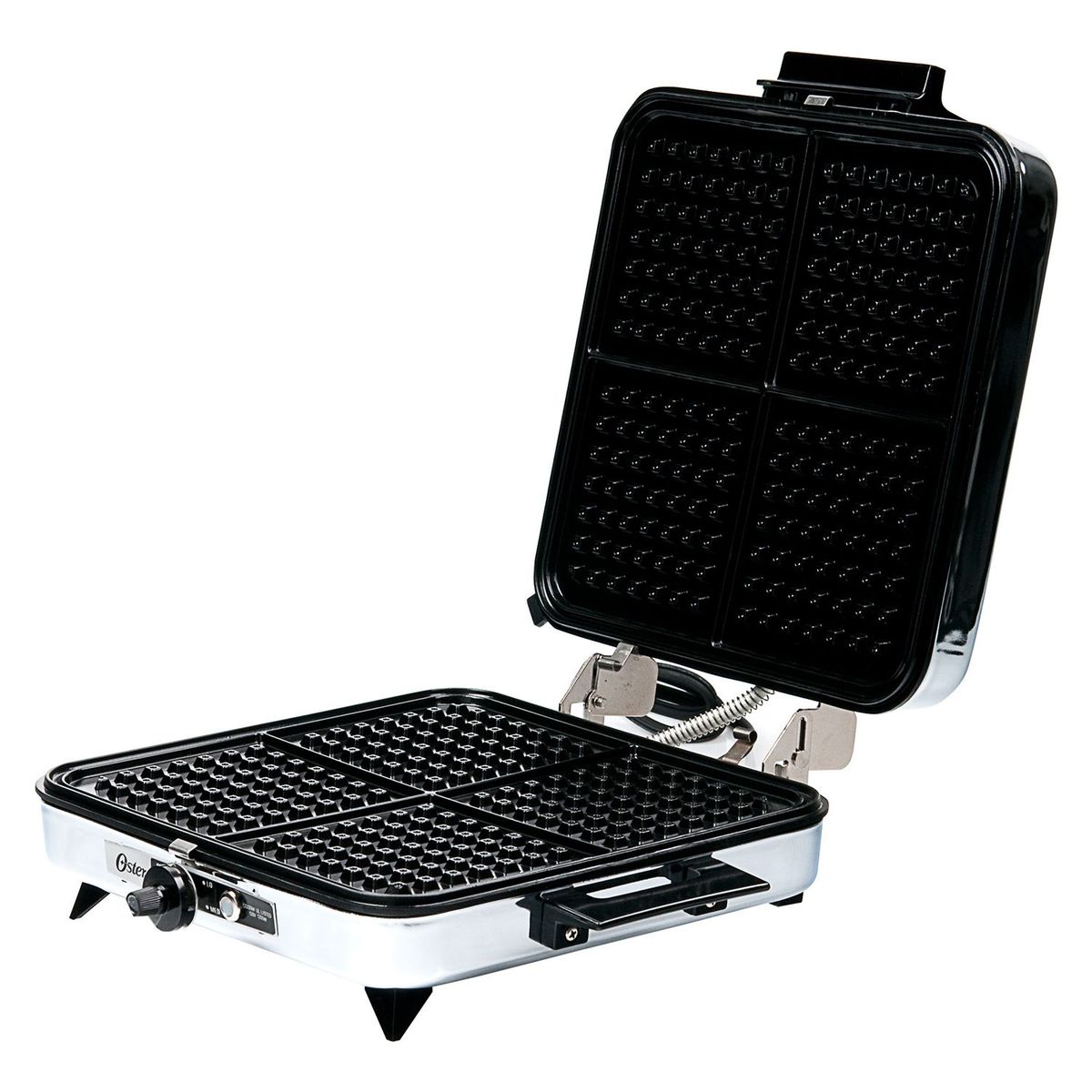 OSTER - Waflera Parrilla Oster 3 en 1 apertura 180, waflera y parrilla antiadherente multifuncional con parrilla de acero inoxidable
