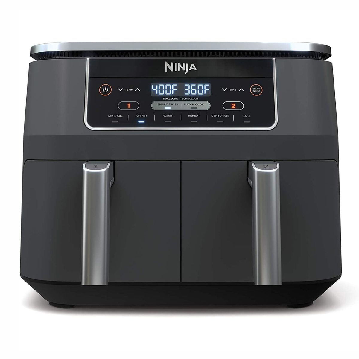 NINJA - Freidora de Aire Ninja Doble Canasta 7.6 Lt Air Fryer DZ201