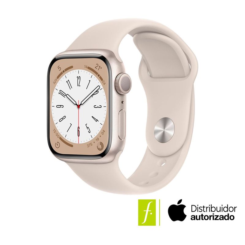 APPLE - Apple Watch Series 8 (GPS) - Caja de Aluminio 41 mm - Correa Talla Única