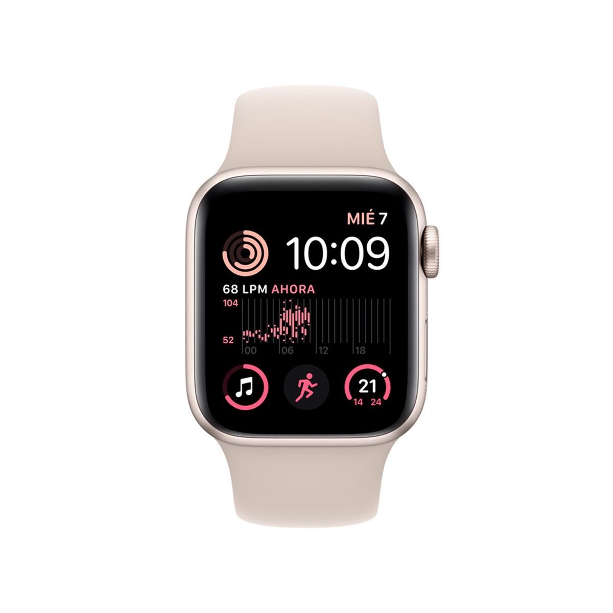 APPLE - Apple Watch SE (GPS) - Caja de Aluminio 40 mm - Correa Talla Única