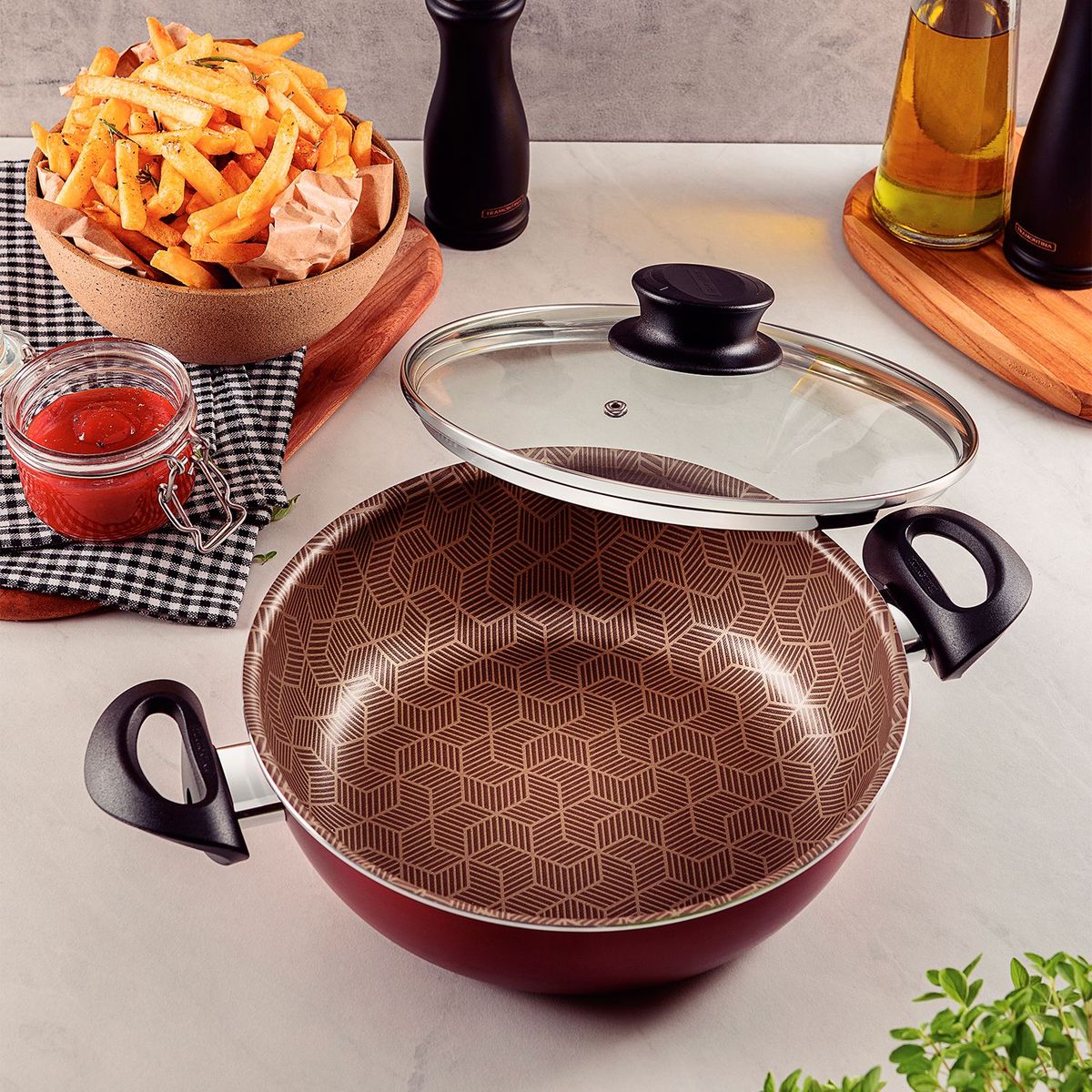TRAMONTINA - Arrocera Tramontina Aluminio 2.8 lt