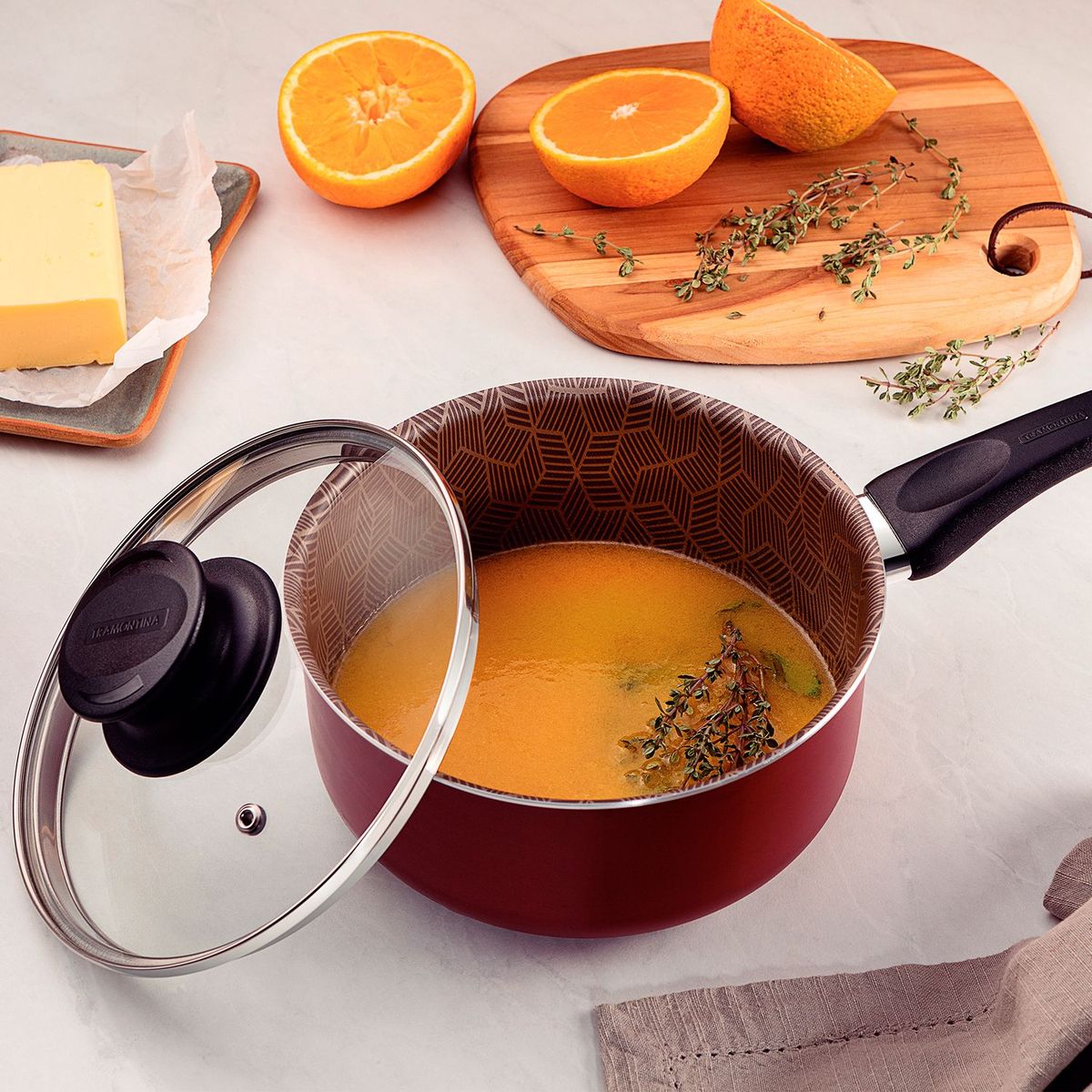 TRAMONTINA - Olla antiadherente Tramontina Aluminio 1.5 lt