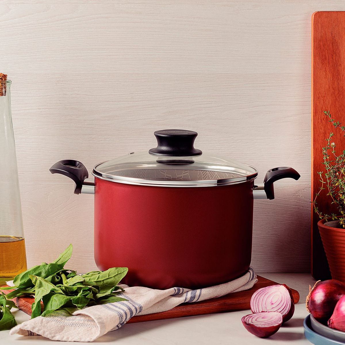 TRAMONTINA - Olla antiadherente Tramontina Aluminio 4.2 lt