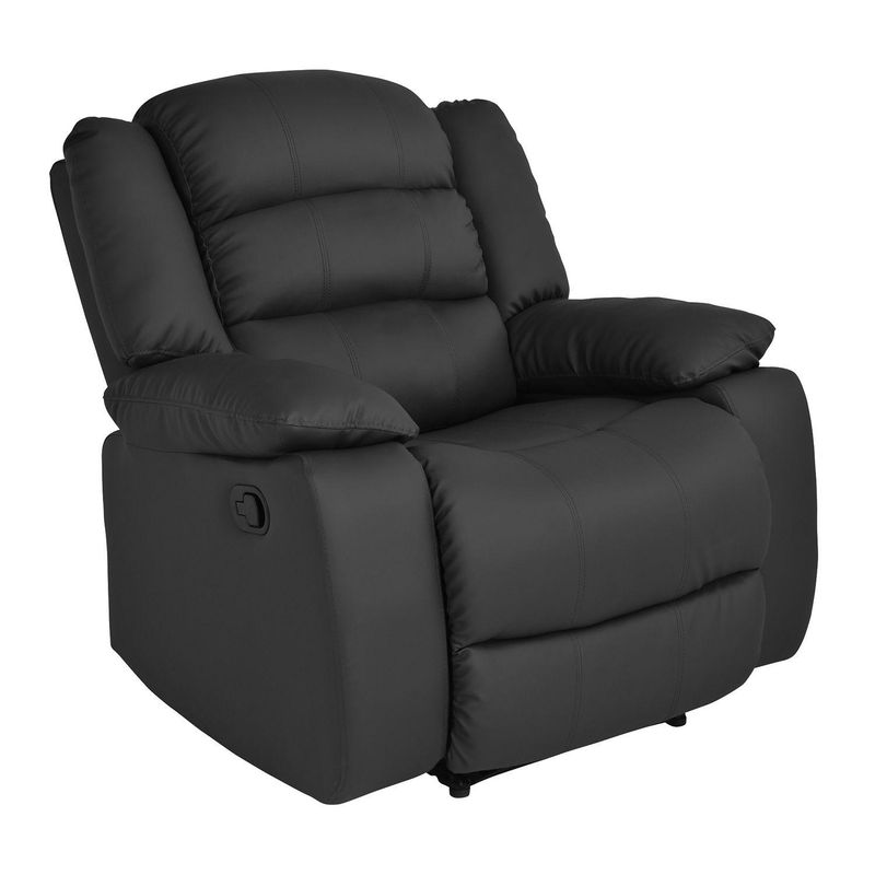 MICA - Silla Reclinable Moderna 1 Puesto en Cuerina Mecánica Dhaka 90 X 100 X 100 cm Mica