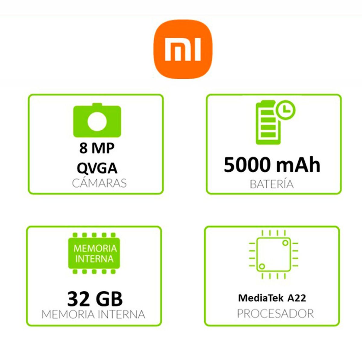 XIAOMI - Celular Xiaomi Redmi A1 32GB 2GB RAM