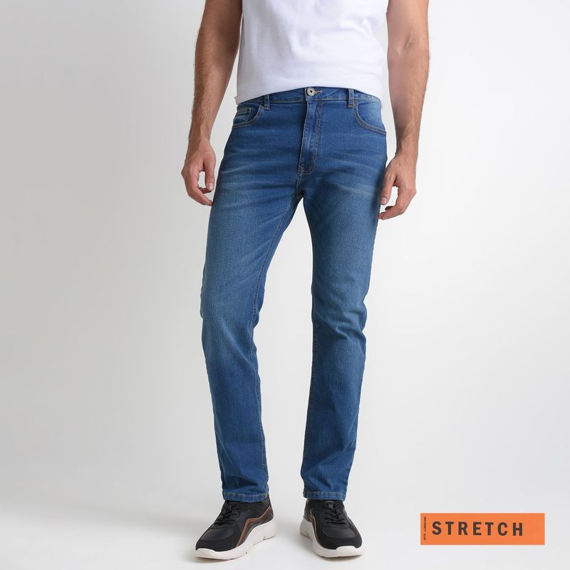 UNIVERSITY CLUB - Jean 5 Bolsillos Hombre Slim de Algodón University Club