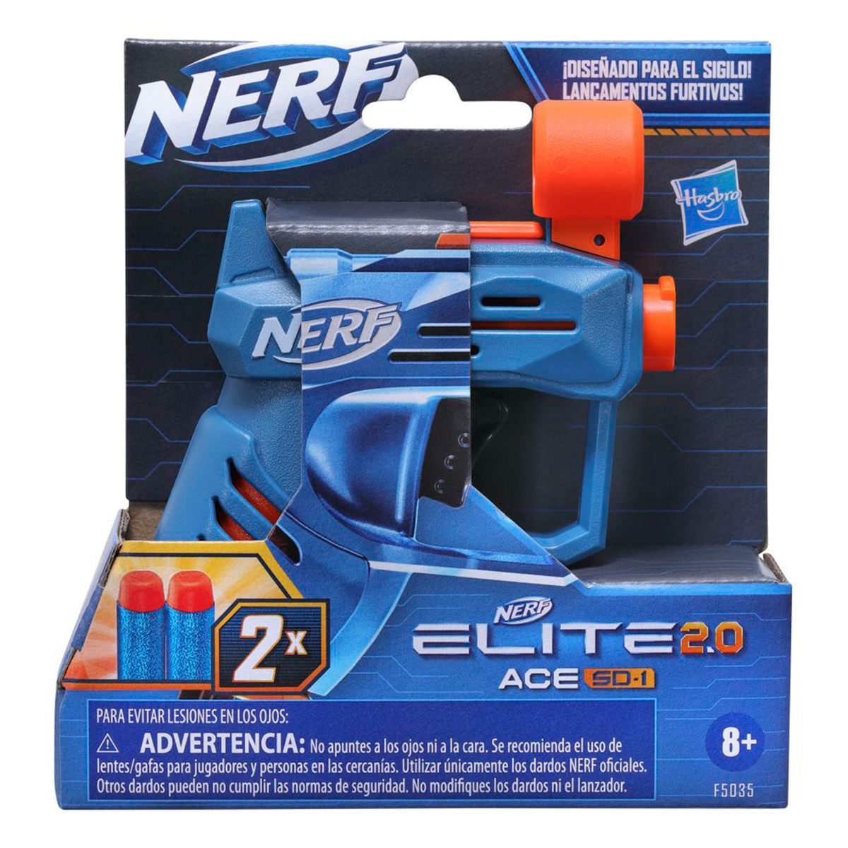 NERF - Lanzador Nerf Elite 2.0 Ace Sd-1 (A partir 8 años)