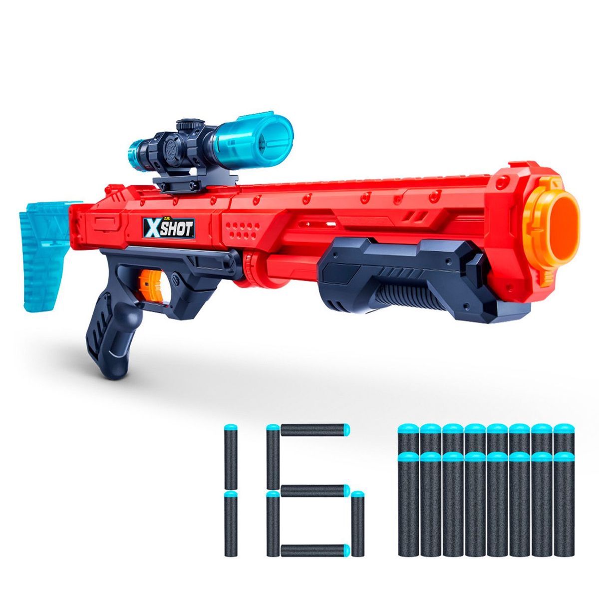  - Lanzador Dardos Hawk Eye 16 Dardos Xshot