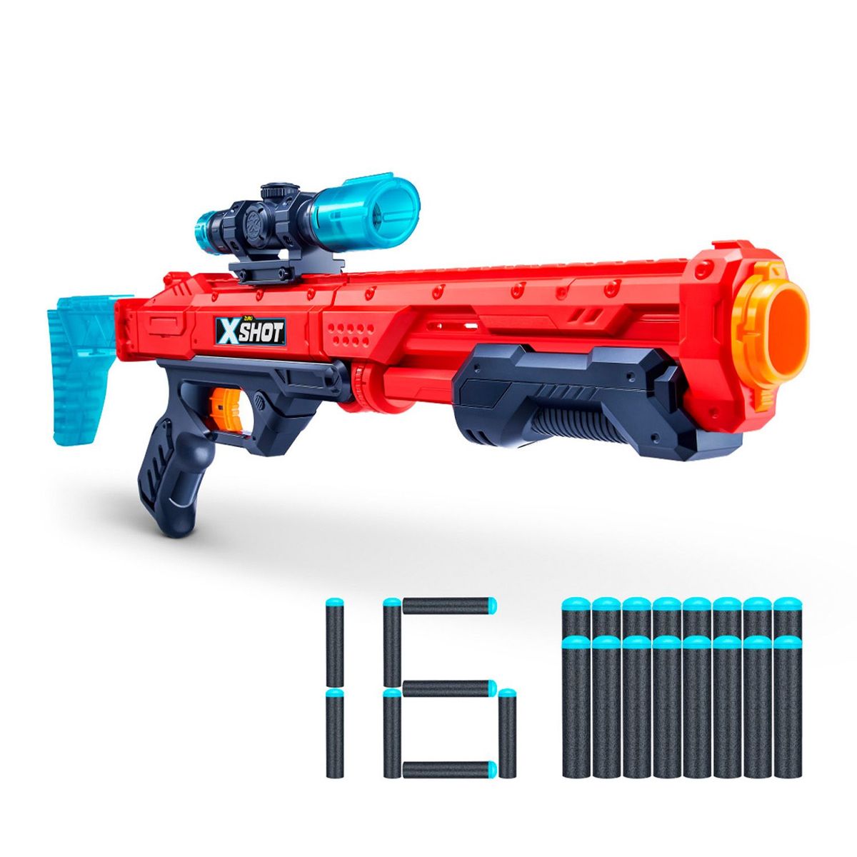  - Lanzador Dardos Hawk Eye 16 Dardos Xshot