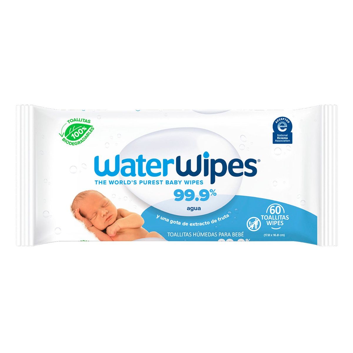  - Pañitos Húmedos WaterWipes x 540 Unidades de 9 Paquetes x 60 Pañitos