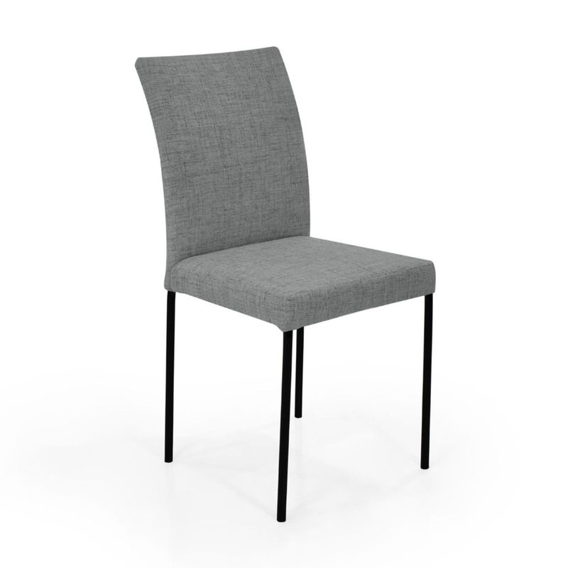 MICA - Silla de Comedor Moderna en Tela Café (Incluye 1 Silla) Mica