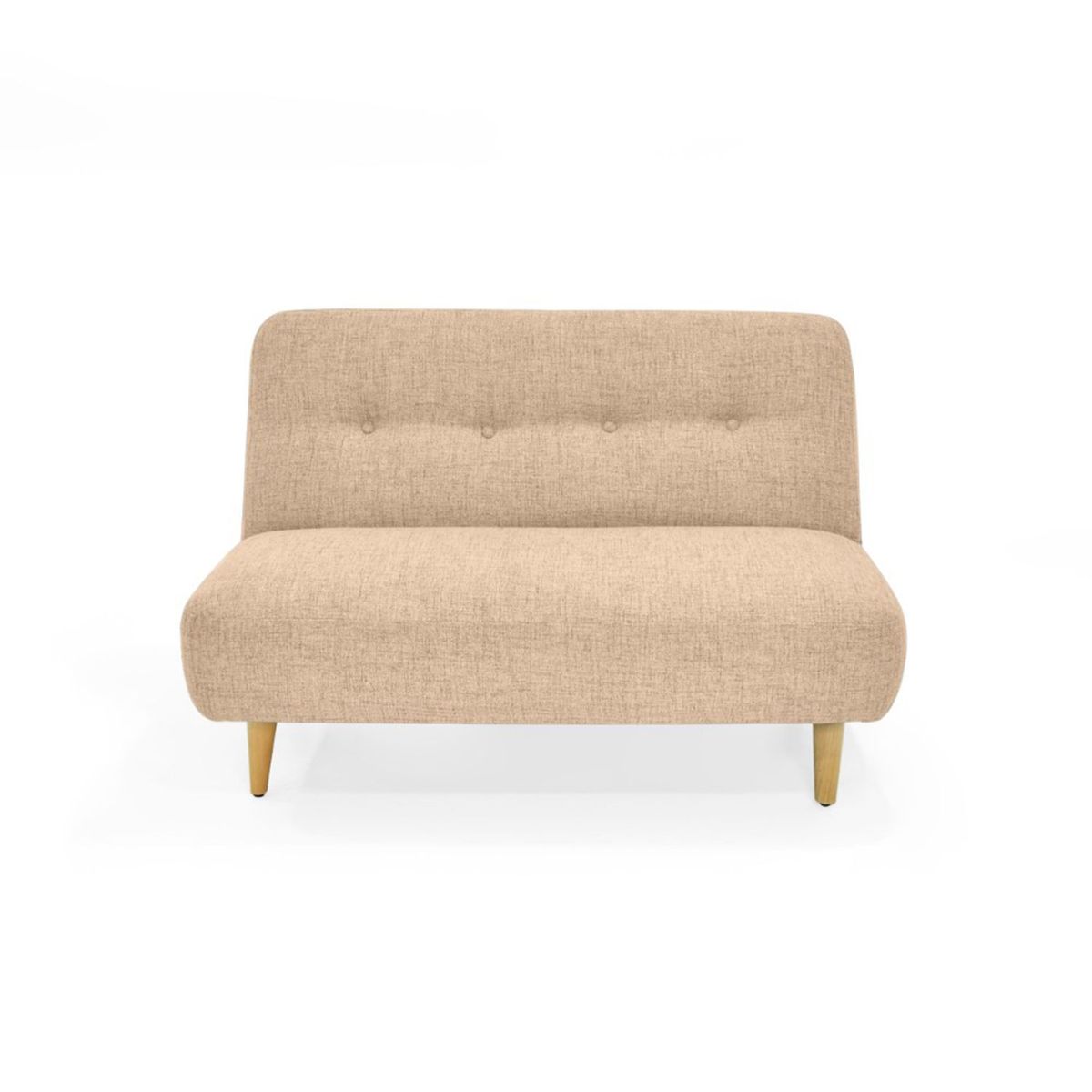 ROCA - Sofá Moderno Tela 2 Puestos Belice 122 x 81 x 82 cm Mica - Mueble