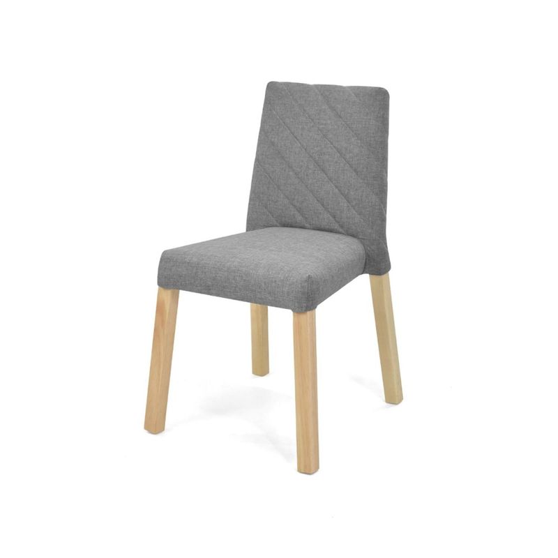 MICA - Silla de Comedor Moderna en Poliéster Beige (Incluye 1 Silla) Mica