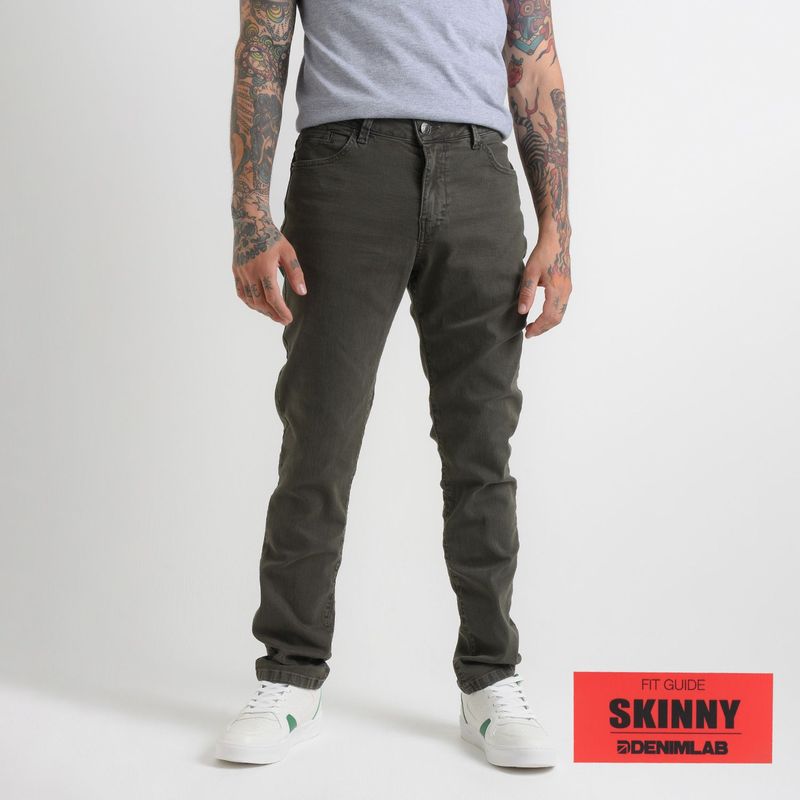 DENIMLAB - Jean 5 Bolsillos Hombre Skinny de Algodón Denimlab