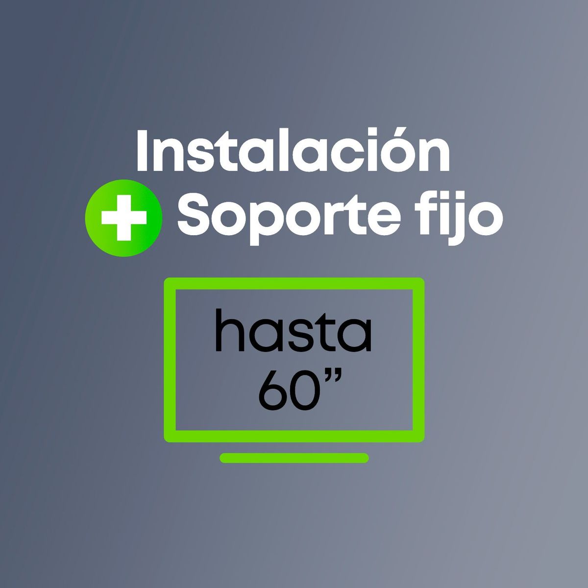 MANOS MAESTRAS - Servicio de Instalación Televisor de hasta 60 pulgadas | Incluye Soporte Fijo