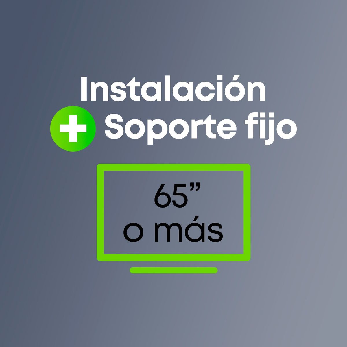 MANOS MAESTRAS - Servicio de Instalación Televisor de 65 Pulgadas o más | Incluye Soporte Fijo 