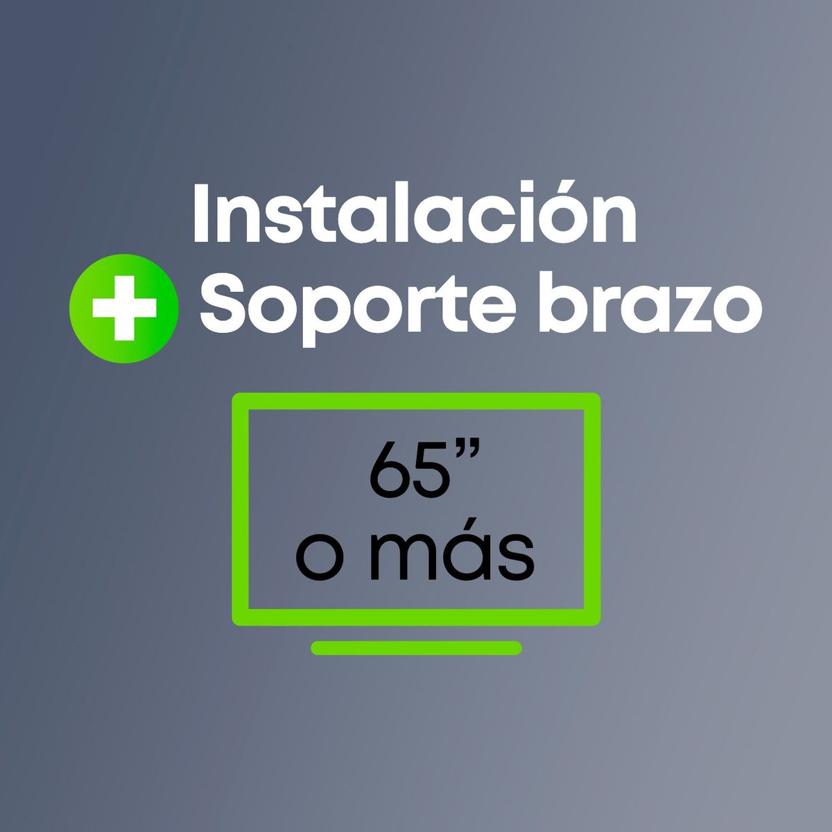 MANOS MAESTRAS - Servicio de Instalación Televisor de 65 Pulgadas o más | Incluye Soporte Tipo Brazo