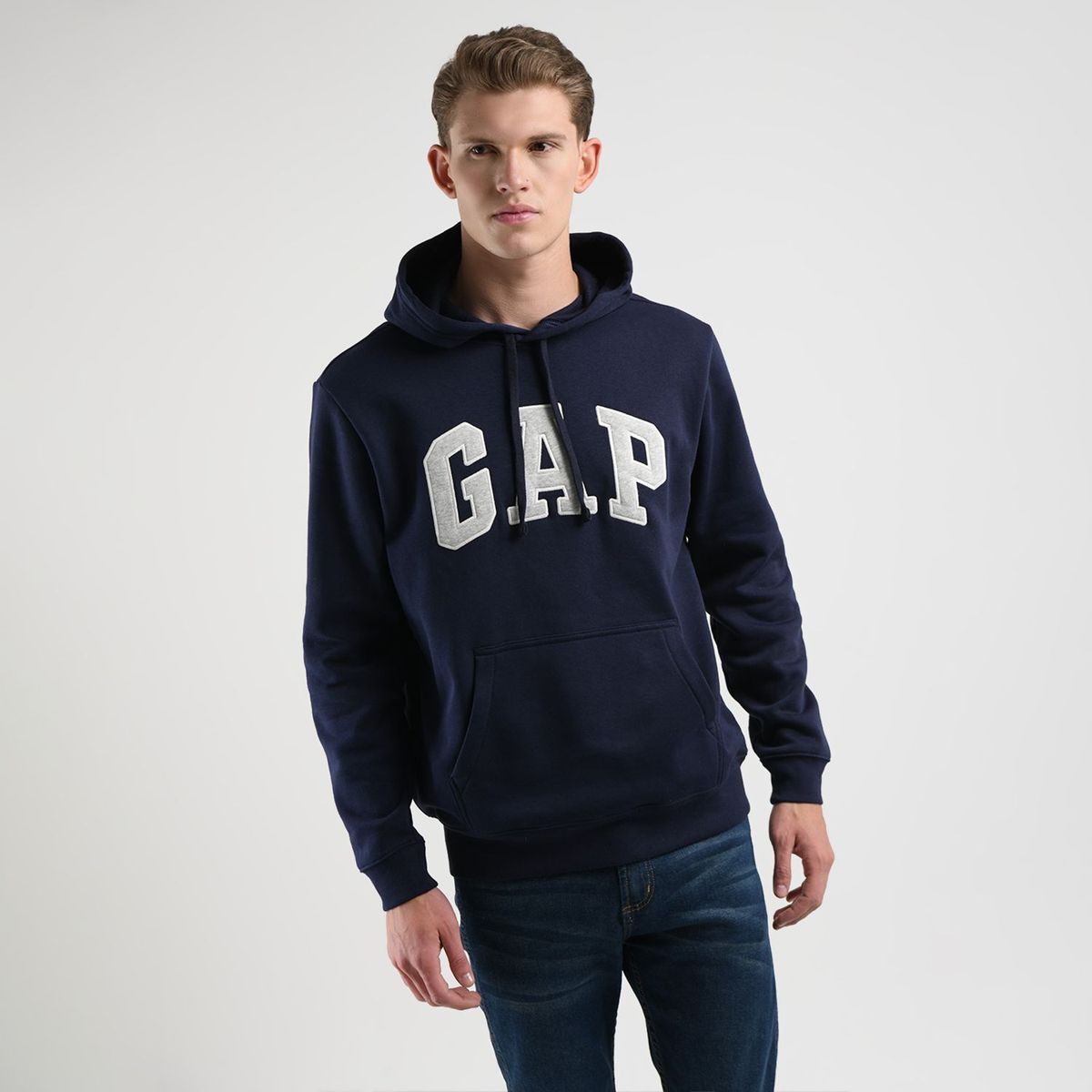 GAP - Hoodie Hombre con Logo de Algodón GAP