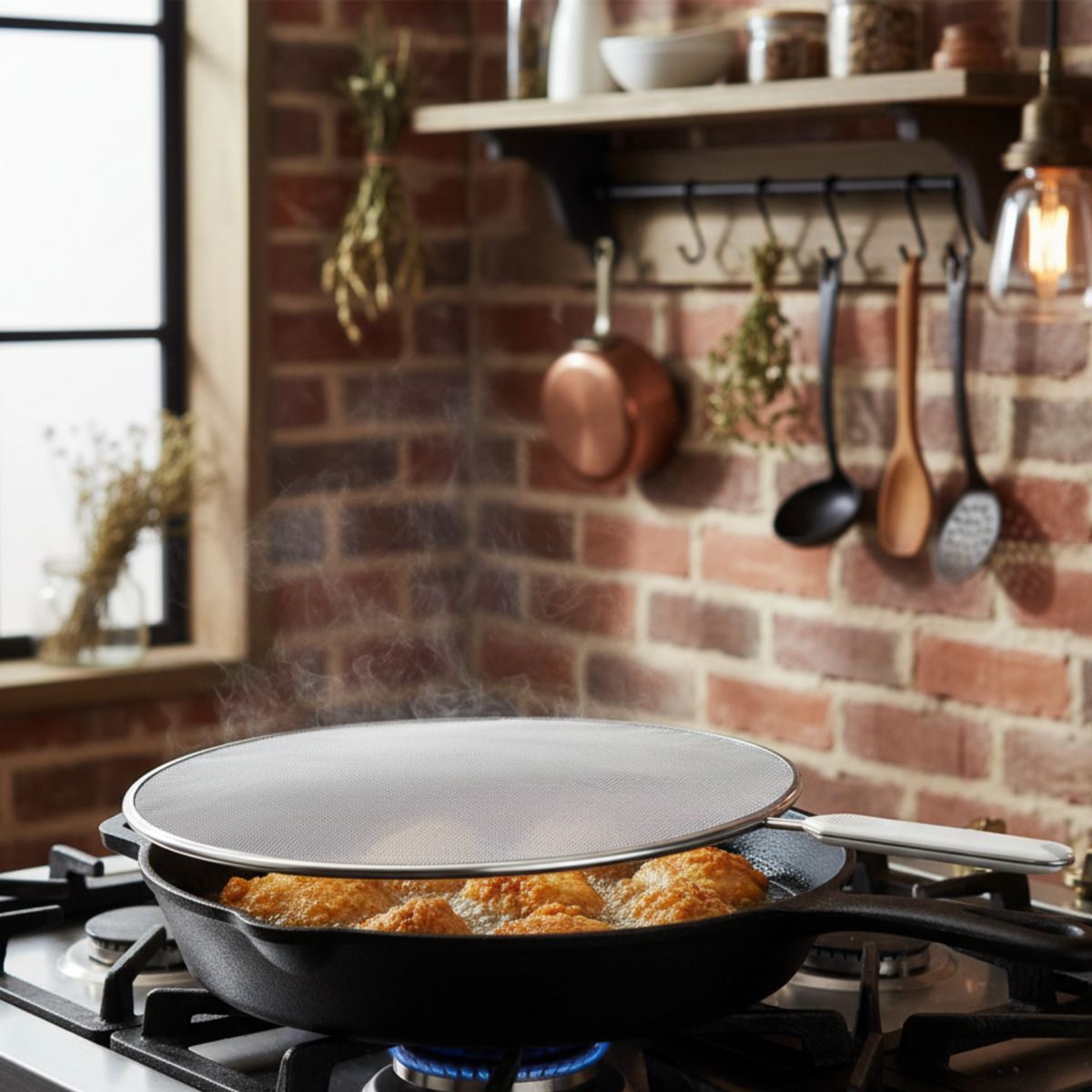 METALTEX - Tapa Fritos en Aluminio Metaltex: 29 cm