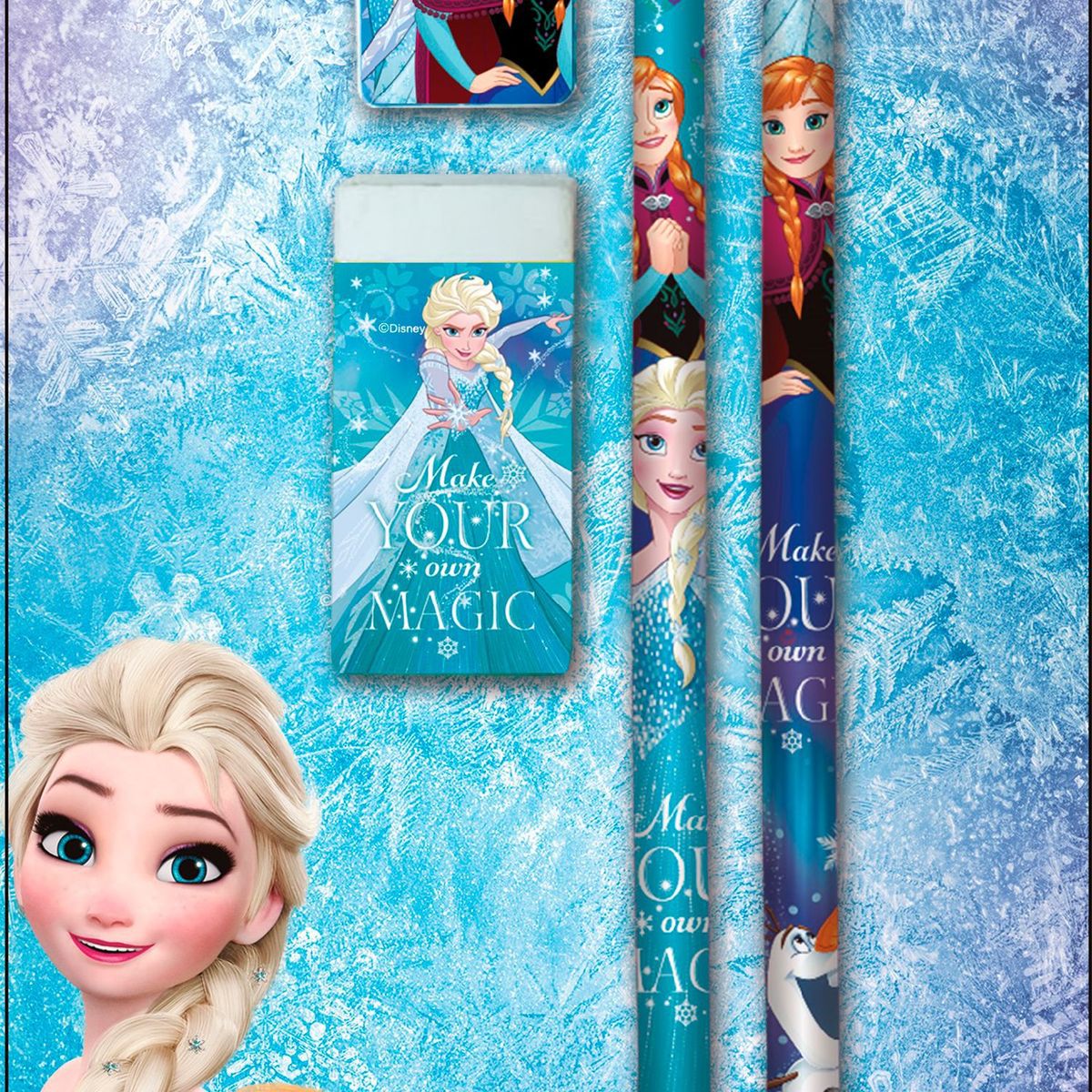 DISNEY - Set de útiles Escolar Escolar 5 Piezas Frozen