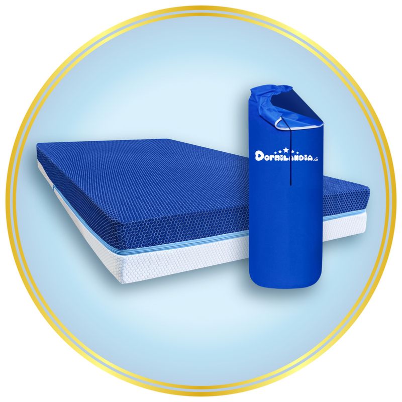 DORMILANDIA - Colchón Semidoble Firmeza Media Espumado Multisleep 120 x 190 cm Dormilandia - 0% Interés a 3 Cuotas Pagando con tu CMR Banco Falabella