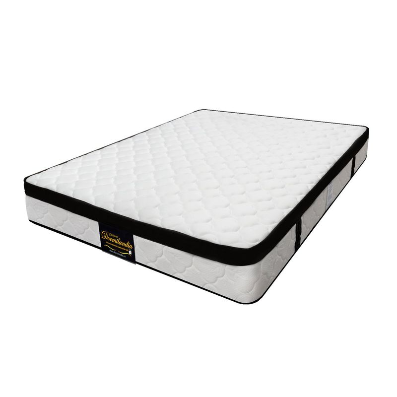 DORMILANDIA - Colchón King Firmeza Media Ortopédico Resortado con Pillow Versalles 200 x 200 cm Dormilandia - 0% Interés a 3 Cuotas Pagando con tu CMR Banco Falabella