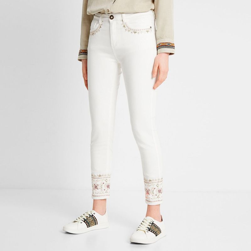 DESIGUAL - Pantalón Skinny Mujer Desigual