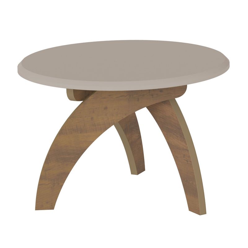 BERTOLINI - Mesa De Centro Decorativa 45cm x 70cm x 70cm Bertolini Color Blanco