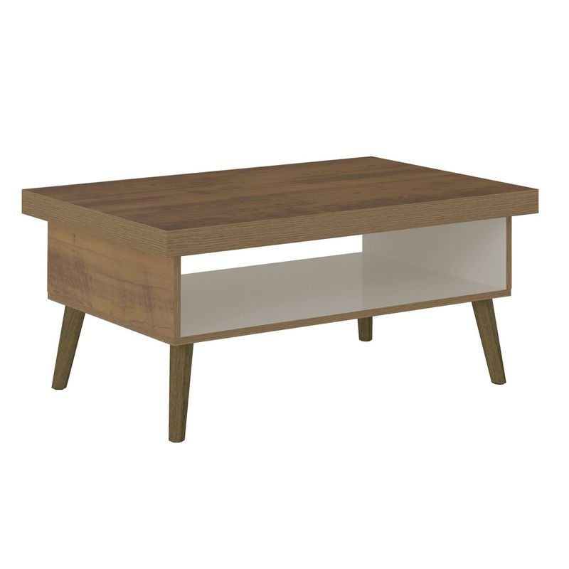 BERTOLINI - Mesa de Centro Moderna Rectangular  en Aglomerado MDF Lucca 91 x 44 x 59 cm Bertolini  - Mueble