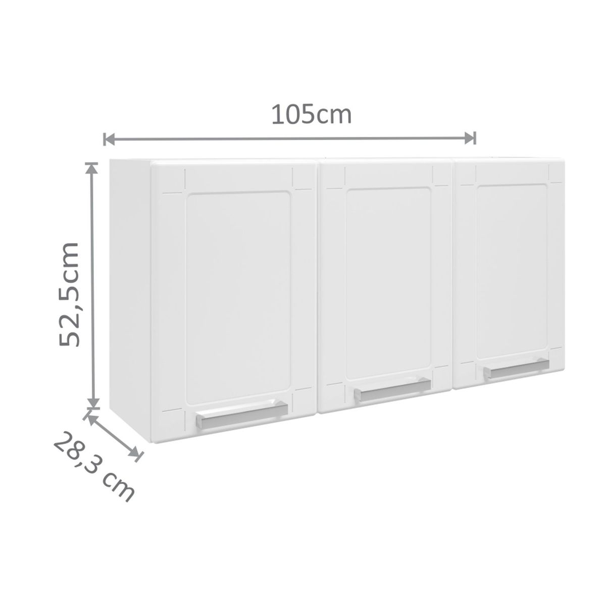 BERTOLINI - Mueble Superior de Cocina Moderno  en Acero  105 x 52 x 28 cm Bertolini 