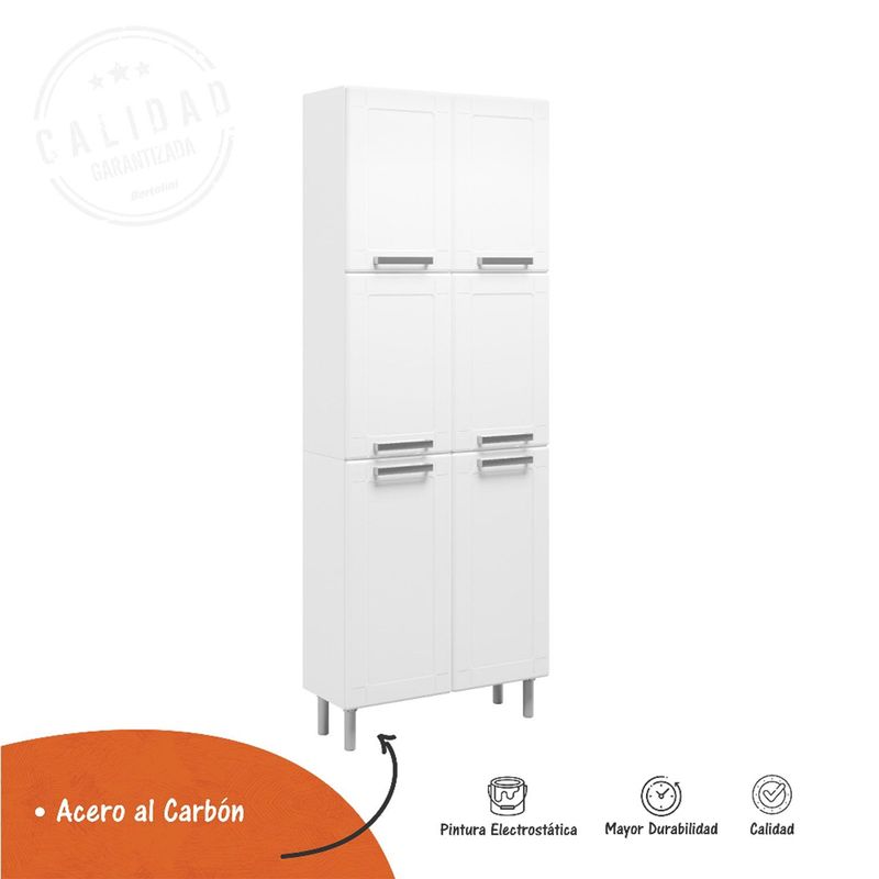 BERTOLINI - Alacena Moderna en Acero al Carbón 188 x 70 x 28 cm  Bertolini 