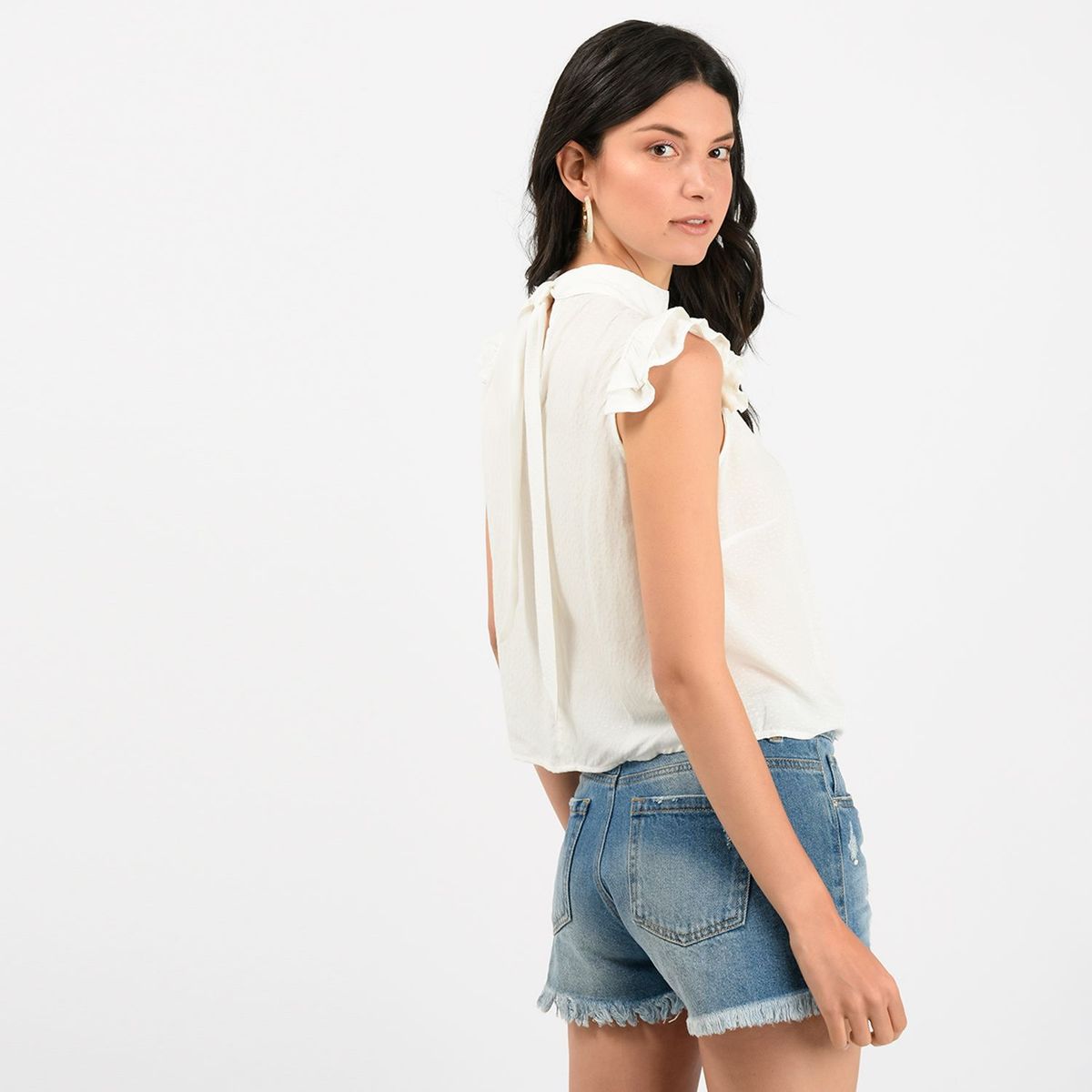 SYBILLA - Blusa Mujer Manga Corta Sybilla