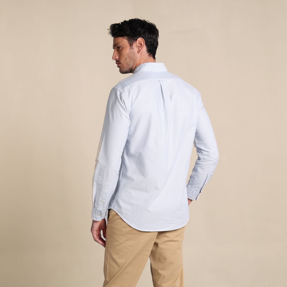 POLO RALPH LAUREN - Camisa Hombre de Rayas Manga larga de Algodón Custom Fit Polo Ralph Lauren