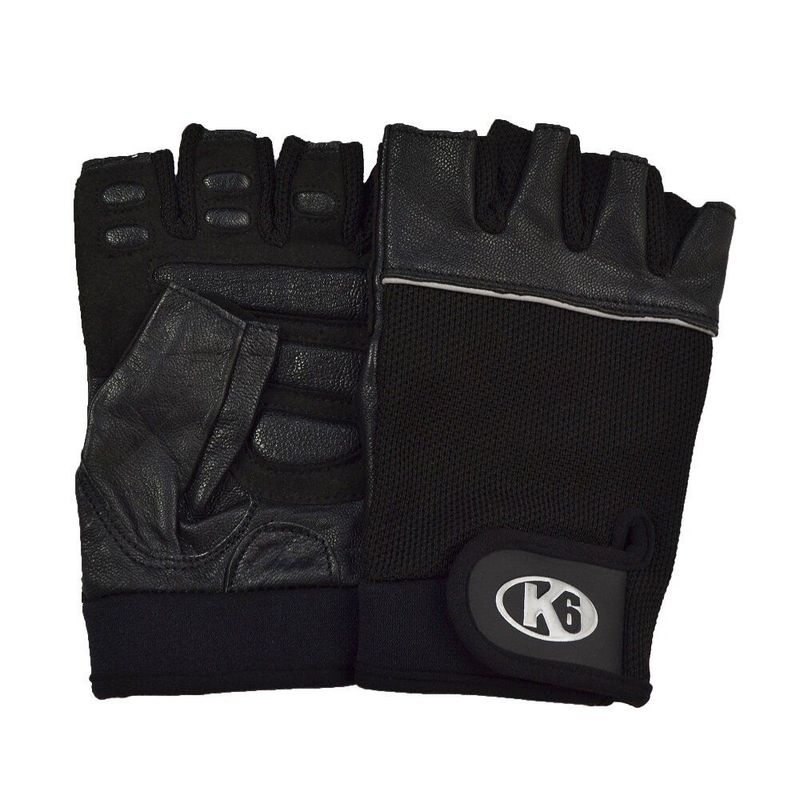 K6 - Guantes para Gimnasio de Cuero para Pesas Crossfit