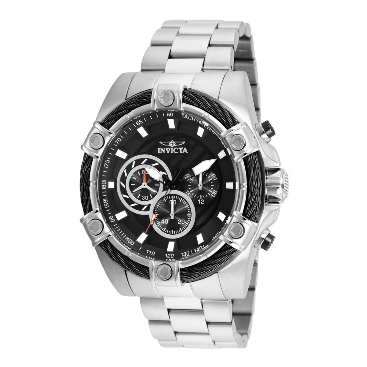 INVICTA - Reloj Invicta para Hombre Bolt . Reloj Análogo Acero inoxidable Plateado