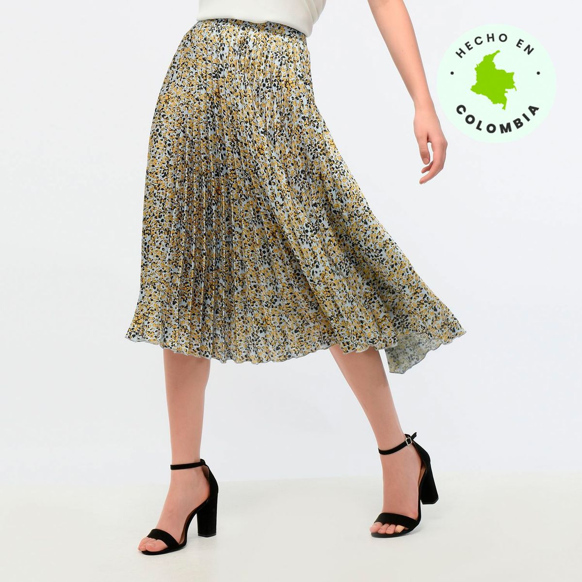 BASEMENT - Falda Media Basement Mujer