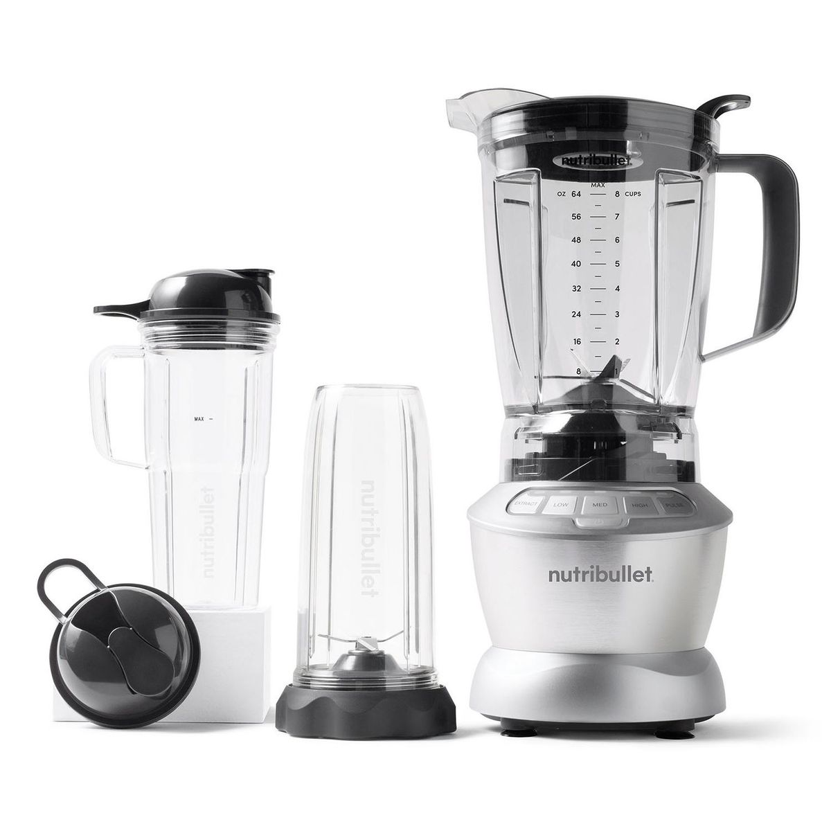 NUTRIBULLET - Licuadora NutriBullet Gris 8 piezas