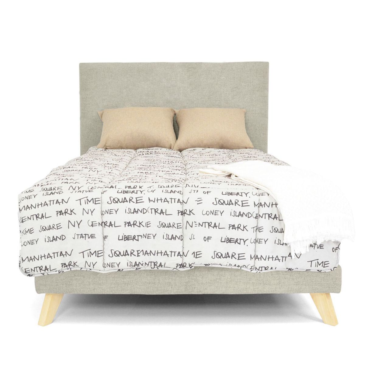 MICA - Cama para Colchón Semidoble Moderna   Mica