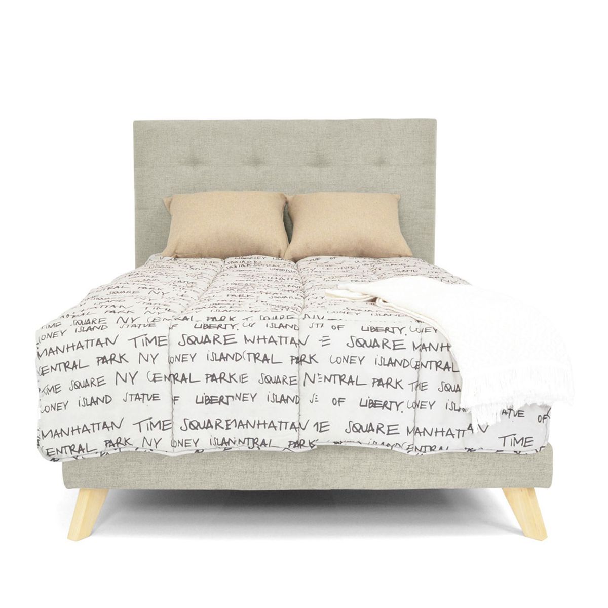 MICA - Set Isola Semidoble Capitoneado Mica - Mueble