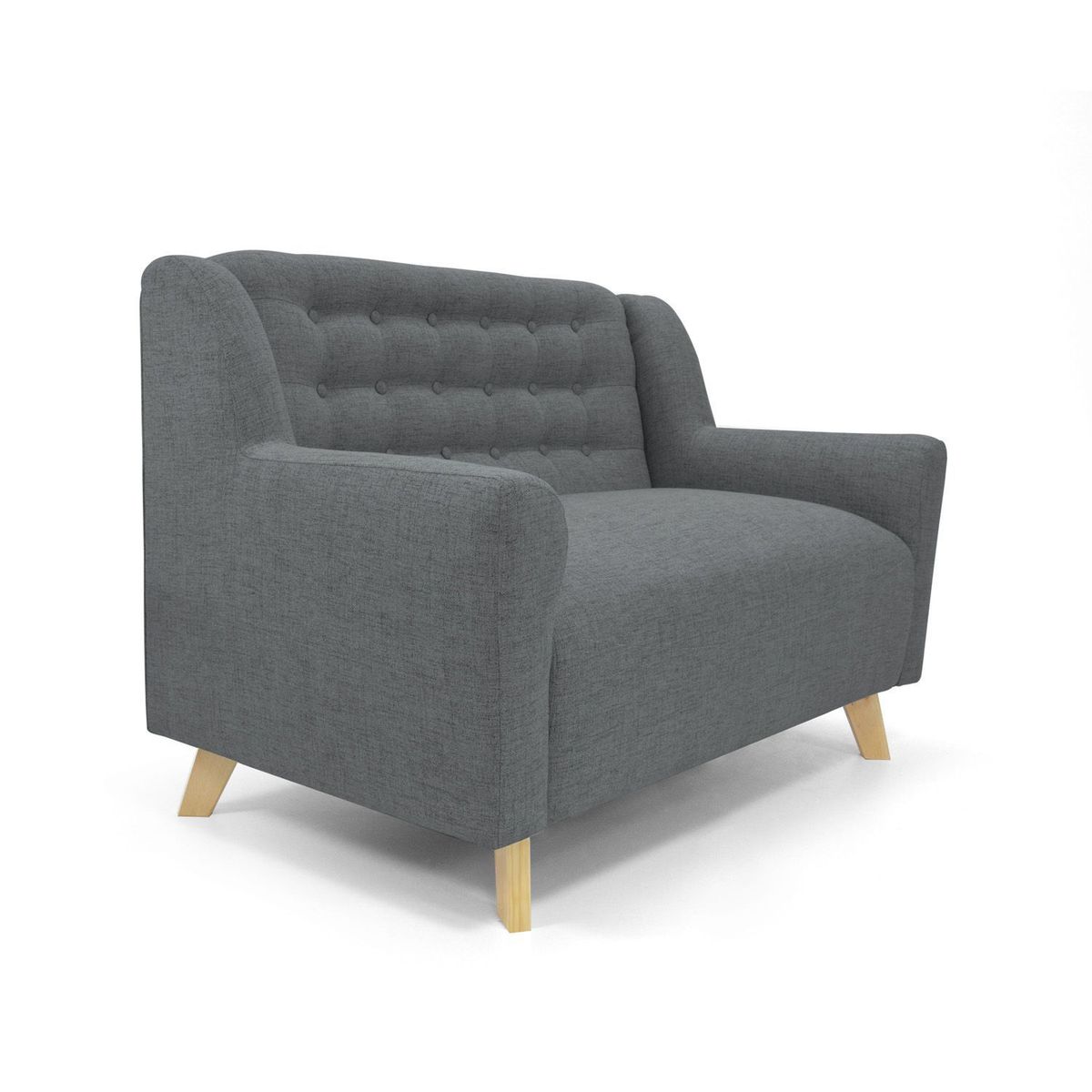 MICA - Sofá Moderno Tela 2 Puestos Andalucía 140 x 92 x 79 cm Mica - Mueble