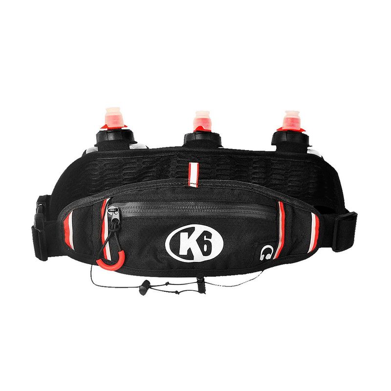 K6 - Canguro riñonera hidratación running 3 botellas
