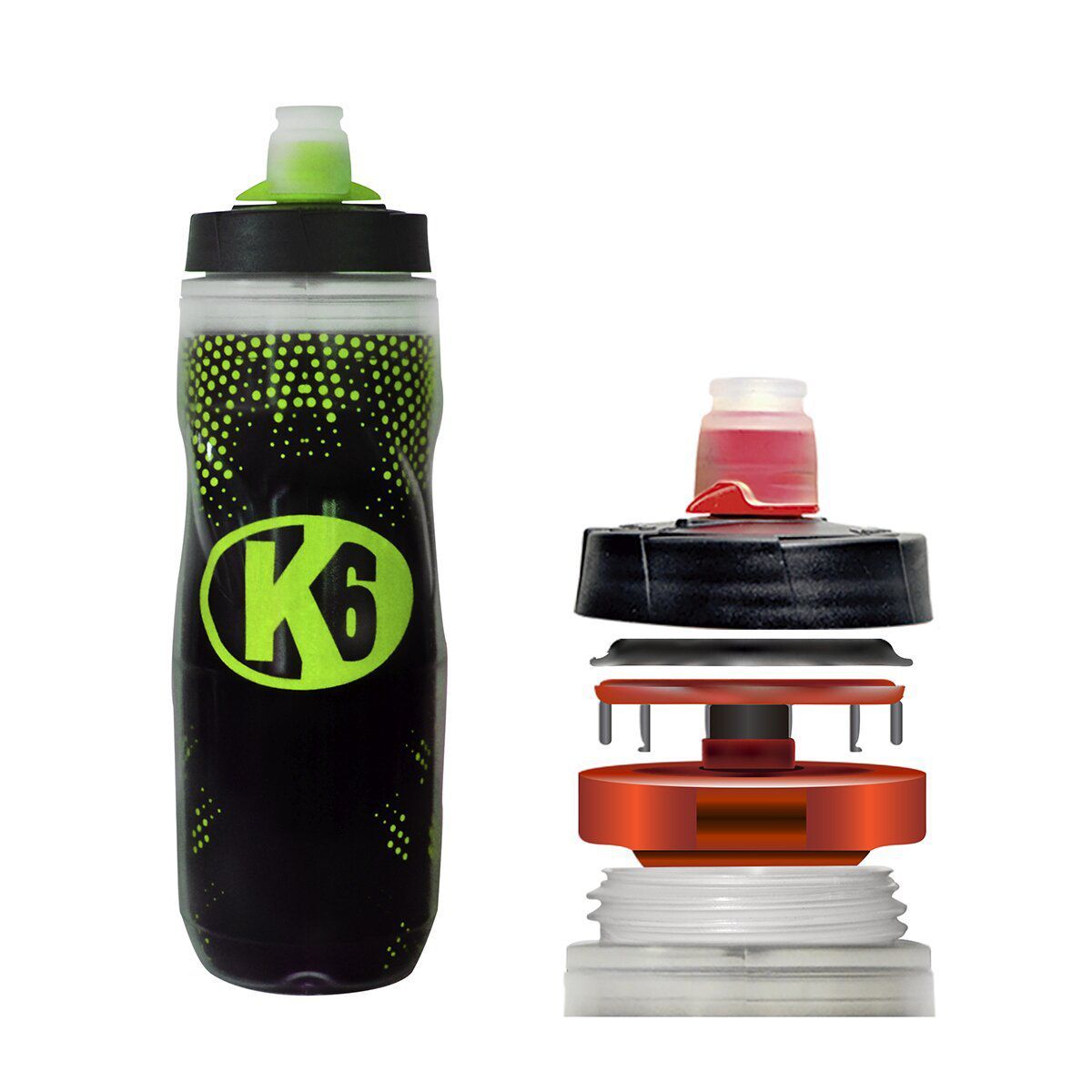 K6 - Caramañola botilito de plástico deportivas termo
