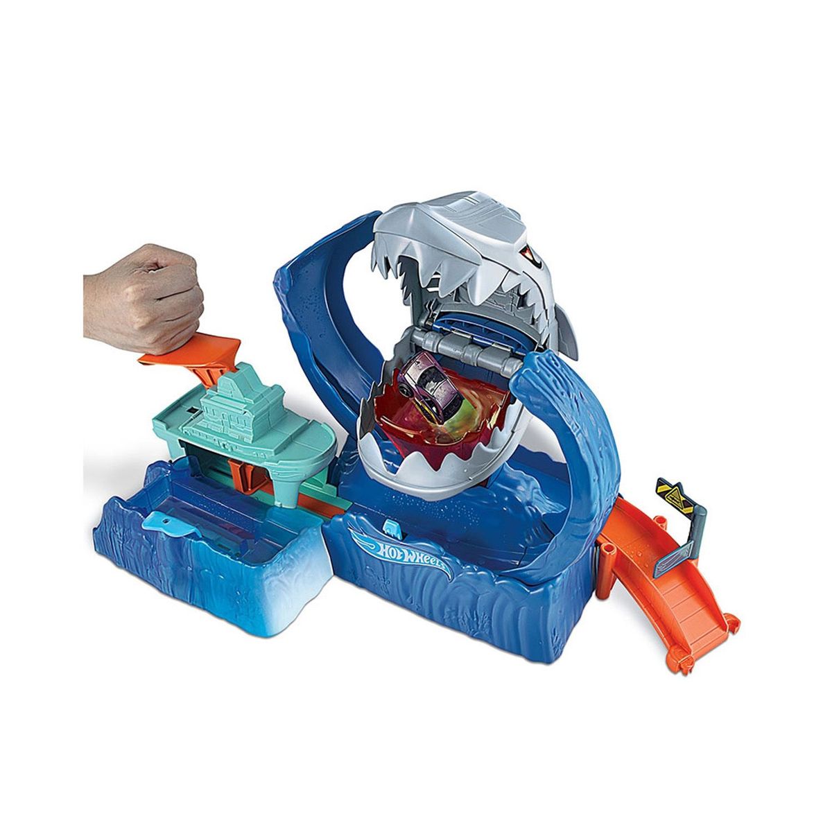 HOT WHEELS - Pista de carro Hot Wheels: Robo del Tiburón 