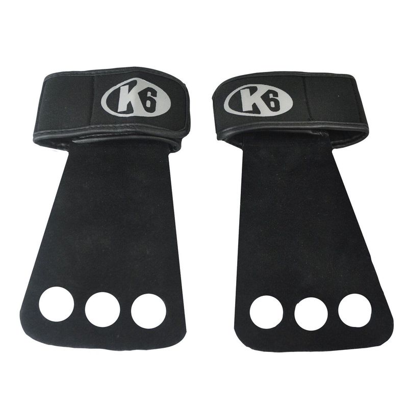K6 - Calleras de Cuero para Gym Con Muñequera Grip 3